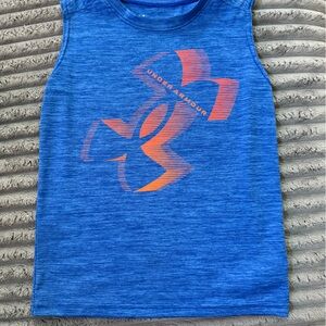Under Armour Blue Shirt with Orange Logo